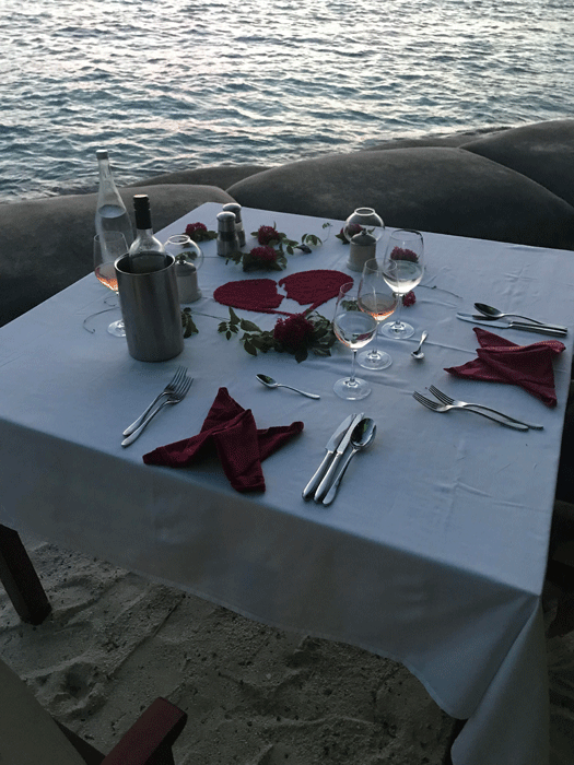 Robinson Maldives Dinner